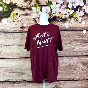 Next Level Apparel Women’s Burgundy What’s Next Group Life Is The Best Life